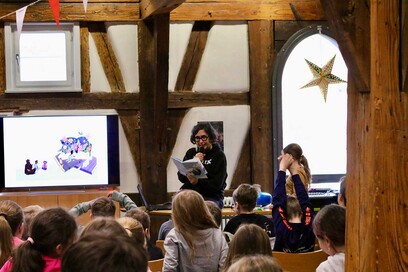 Foto Lesung mit Andrea Karimé