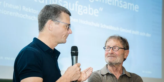 Foto Verabschiedung von Hiltbert Quitsch (rechts)