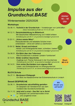 Programm Grundschul.BASE WiSe 2025/26