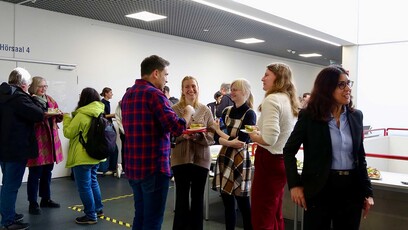 Foto Empfang nach Poetikvorlesung