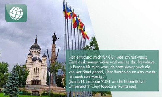 SoSe 2021 an der Babes-Bolyai Universität in Cluj-Napoca in Rumänien