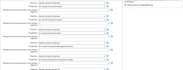Screenshot Campus-Portal Bewerbungsantrag Lehramt Grundschule