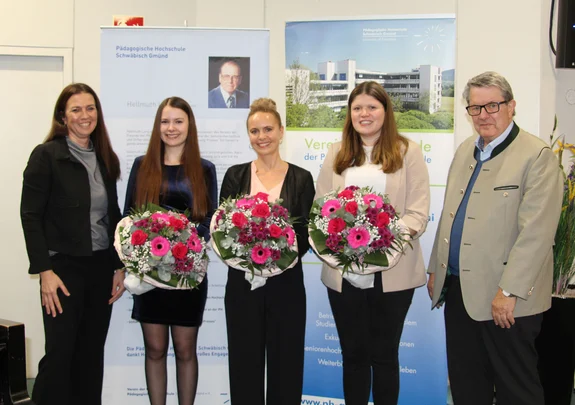 Prorektorin Prof. Dr. Jana Krüger, Natalie Beck, Isabell Schröder, Ann-Sophie Opferkuch, Amtsgerichtsdirektor a.D. Michael Lang 